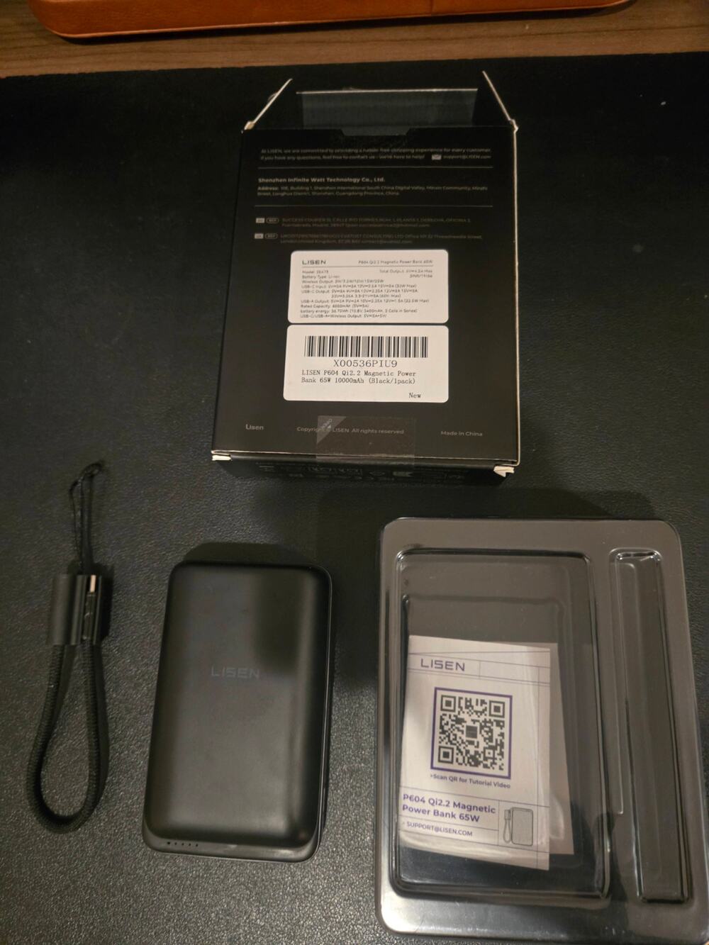 LISEN Magnetic Portable Charger Power Bank 10000mAh 25W MagSafe Battery Pack